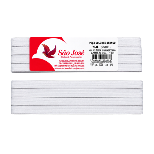 Elástico Colombe  São José N.14 9mm 10mts