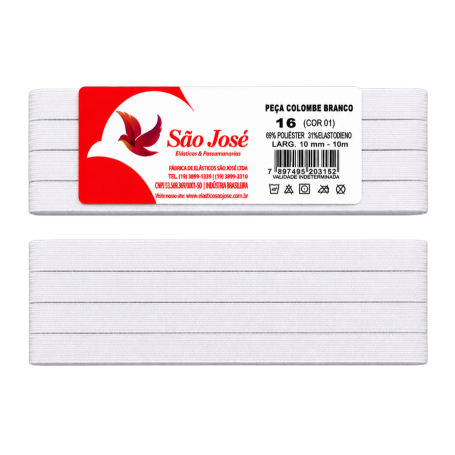 Elástico Colombe  São José N.10 6mm 10mts